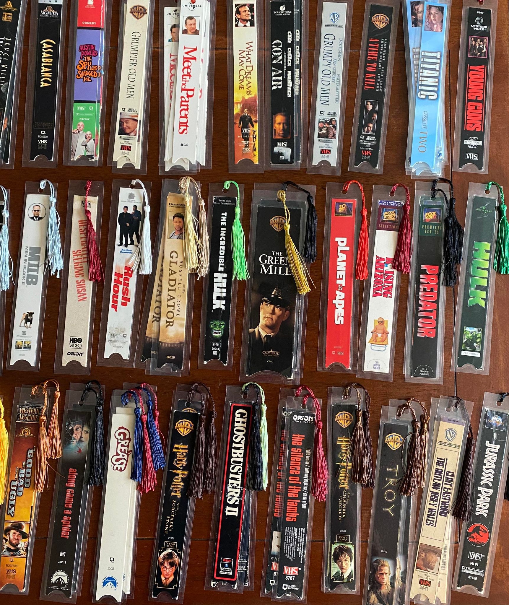 VHS Bookmarks Movie Bookmark Movie Gifts Book Giftsvhs Bookmarks Movie