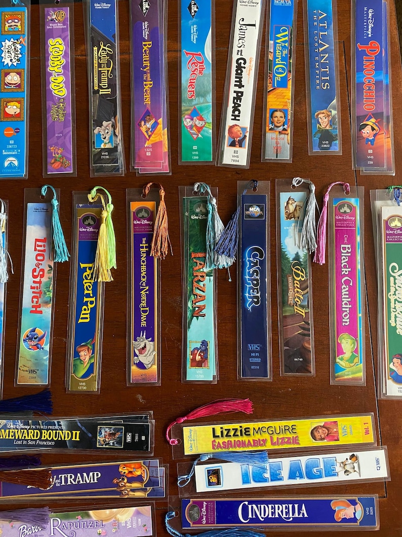 VHS Bookmarks Movie Bookmark Movie Gifts Book Giftsvhs Bookmarks Movie