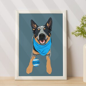 Custom Cartoon Pet Portrait, Pet Lovers Gift, Dog Illustration, Pet Memorial Portrait, Custom Dog Portrait, Dog Birthday Gift image 9