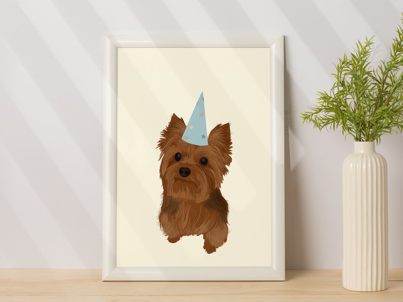 Custom Cartoon Pet Portrait, Pet Lovers Gift, Dog Illustration, Pet Memorial Portrait, Custom Dog Portrait, Dog Birthday Gift image 8