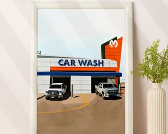 Ilustración de coche personalizada a partir de una foto, regalo de coche nuevo personalizado, regalo para amantes de los coches, retrato de coche personalizado
