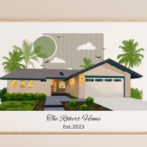 House Portrait, House Painting, New Home Gift, Custom Home Portrait, Personalized Portrait, Housewarming Gift, Christmas Gift, House Drawing