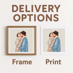 Add-On Framing or Print for Portraits - Handcrafted Walnut Wood Frame image 8
