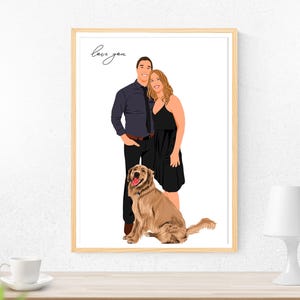 Faceless Portrait Custom, Personalized Portrait From Photo, Custom Portrait Profile Picture, Faceless Portrait Print, Couples Gift