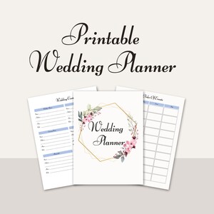 Wedding Planner Printable | Printable Wedding Planner Pages | Wedding Plan Bundle | Wedding Planning Book | Wedding Planner PDF, A4,A5, 2024