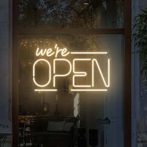 We&#39;re Open Led Light, Led Open Sign,Open Sign For Business ,Open Led Sign For Window, Open Sign For Business Bar Club Store, Opening Gift