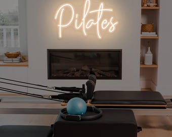 Pilates Time Neon Sign,Pilates Studio Decor Sign,Custom Pilates Sign for Home Gym ,Pilates Lover Gift,In my Pilates Era Neon Sign