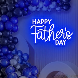 Decoração de letreiro de neon LED para o Dia dos Pais, decoração personalizada de parede para festa de Dia dos Pais com luzes neon, presentes personalizados para o pai