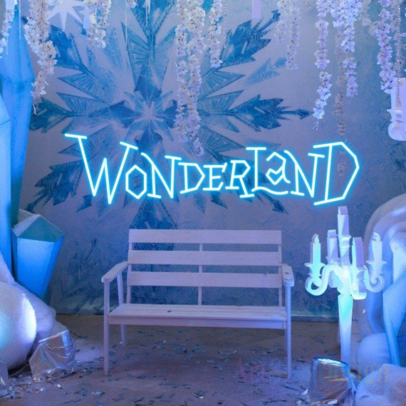 Custom WONDERLAND Neon Sign, Neon Sign Bedroom Led Lights, Party Decor Sign, Wonderland Led Sign, Home Room Wall Decor, Personalized gift