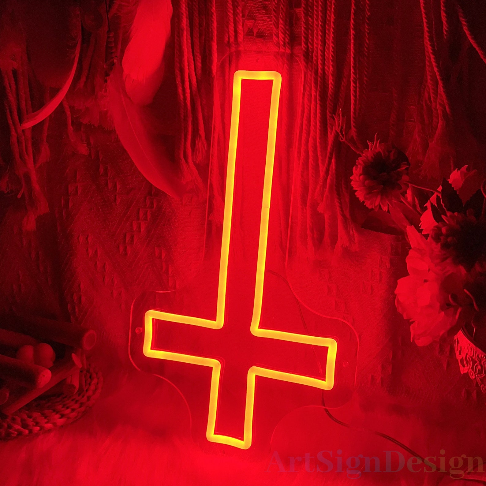 Cross Neon Sign LED Cross Sign Neon Light Neon Cross Light Neon Cross ...