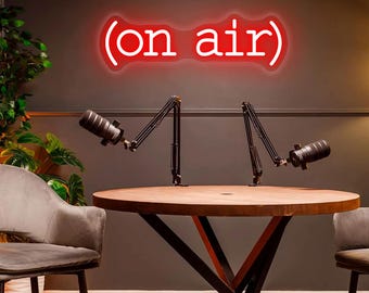 On Air Neon Sign Decor, On Air LED Neon Light, Studio Office Gameroom On Air Sign, Recording Studio Playroom Neon Light, Studio Neon Decor