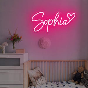 Custom Name Neon Sign For Kids, Neon Sign Bedroom Dorm Wall Art,,Nursery Decor Kids Room Decor Home Decor ,Personalized Gift For Kids