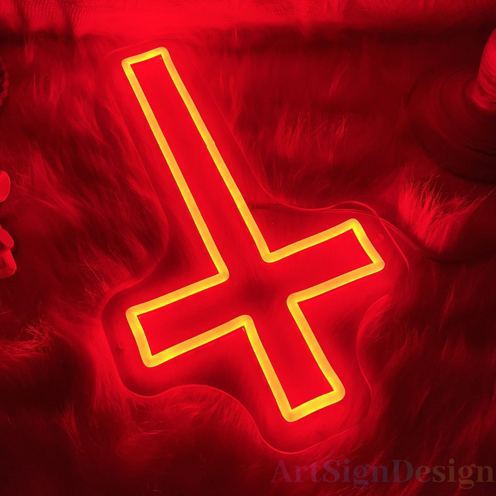 Cross Neon Sign LED Cross Sign Neon Light Neon Cross Light Neon Cross ...