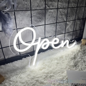 Open Neon Sign, Neon OPEN Sign Business Logo, Wall Light Hanging Decoration, LED Sign For Restaurant Bar Shop Store, Open Sign Light