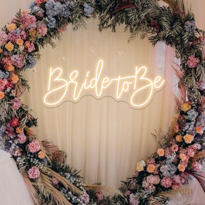 Bride to be Neon Sign,Custom Neon Sign Wedding, Engagement Party Wall Art, Bridal Shower Sign,Bride to Be Sign,Personalized Gift For Bride