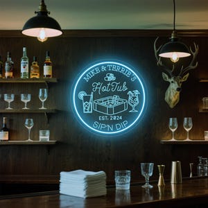 Personalisierte Hot Pot Neon Leuchtreklame, Hot Pot Dekor, Whirlwanne Zeichen, benutzerdefinierte Pool Leuchtreklame, See Zeichen, benutzerdefinierte Hot Pot Zeichen, Hot Pot Licht Dekor