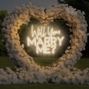 Will You Marry Me Neon Sign Custom Wedding Neon Sign Engagement Led Light Home Wall Decor Engagement Decor Betrothal Decor Wedding Gifts