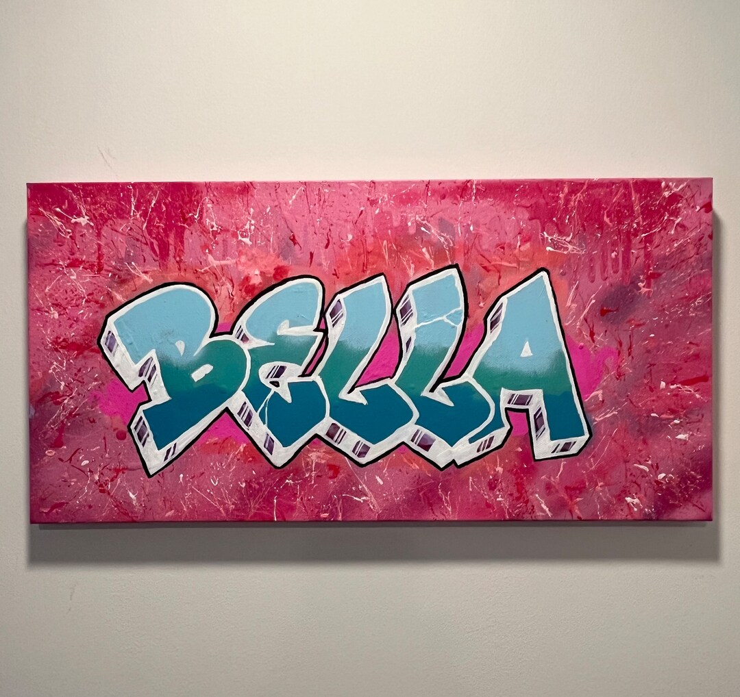 Custom Graffiti Wall Art Personalized Etsy