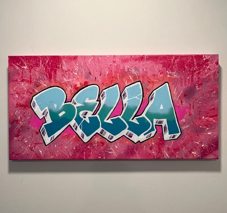 Custom Graffiti Wall Art Personalized Etsy