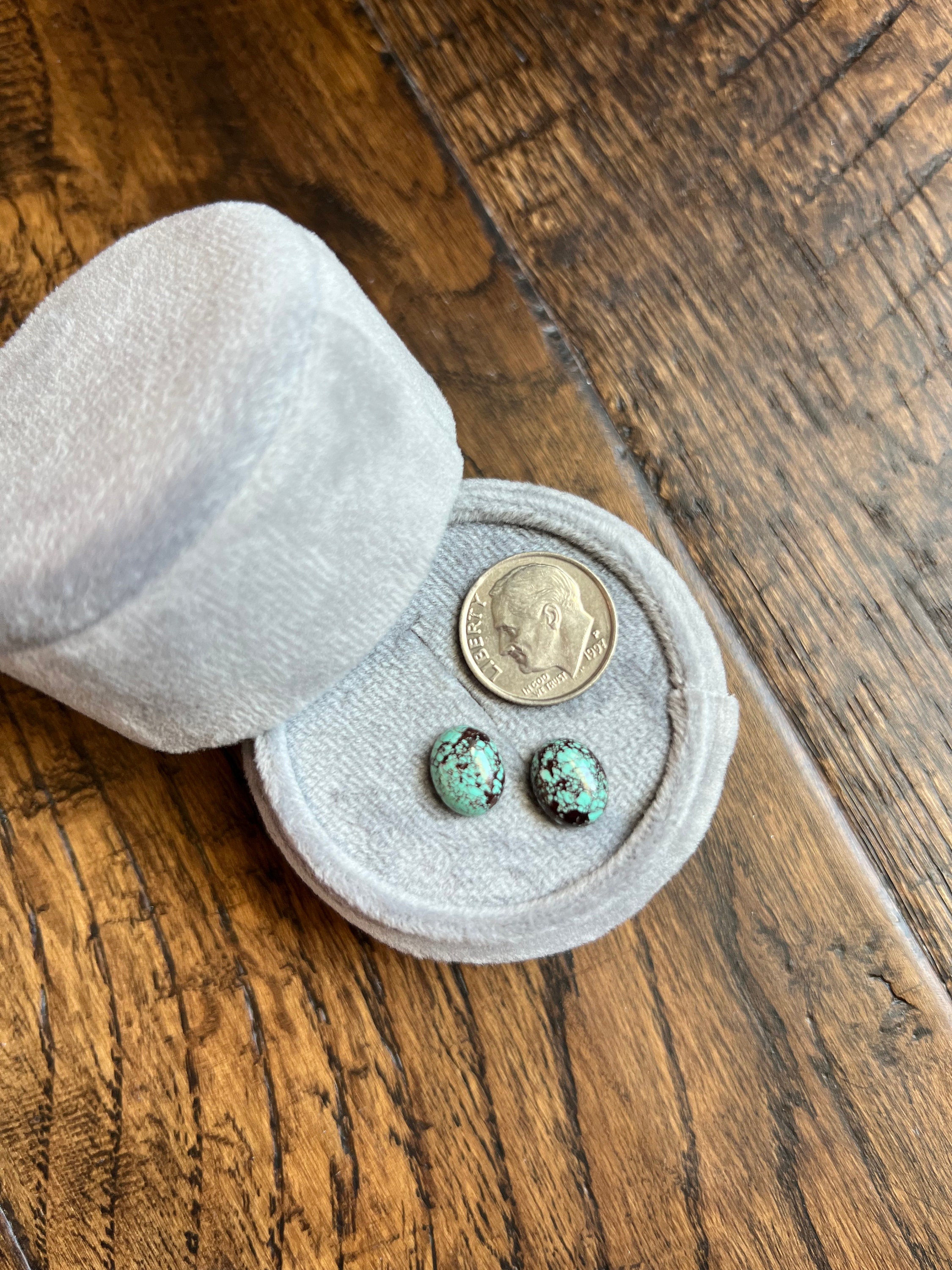 Solid Green Egyptian turquoise cabochon lot