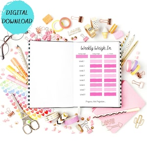 Weekly Weigh in Tracker, Bariatric Post Op Tracker, Bariatric Weekly Weigh In, Post Op Tracker, Weight Loss Tracker, Bariatric tracker,