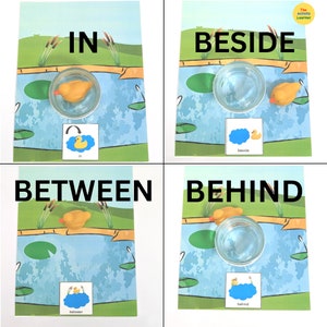 Duck & Pond Positional Words Activity PDF File
