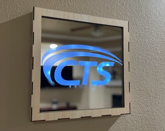 12"x12"X1.5", Wall Hanging, 5.5mm Wood, Lightbox, Shadow box, SVG File, Mirror Box, Removable, Holidays, LED Lights, Square, Laser Cut