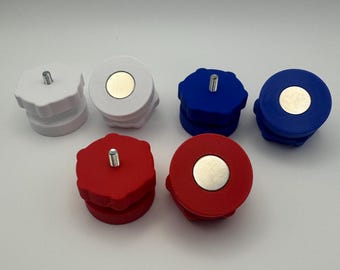 Laser Honeycomb Standoff, 18mm Magnet, Up to 3/4" (19mm) material, Raise work to prevent flashback, Plastic housing, Metal bolt and nut