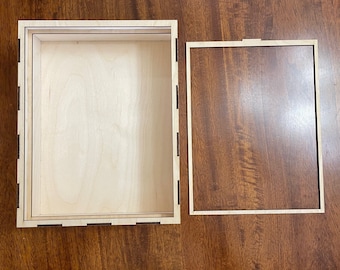 8.5"x11"x3", 3mm Wood, Layered, Lightbox, Shadow box, Layered, SVG File, Removable, Replaceable, Holidays, LED Lights, Plywood, Laser Cut