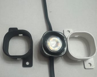 Govee Permanent Outdoor Lights Pro (H706) Bracket, Inline Mount Holes, Pro models only, Printed in PETG, Black or White, Bracket Only