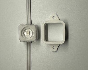 Govee Permanent Outdoor Lights Bracket, Fits the Standard (H705) and Costco Elite models Only, 3D Printed in PETG, Black or White