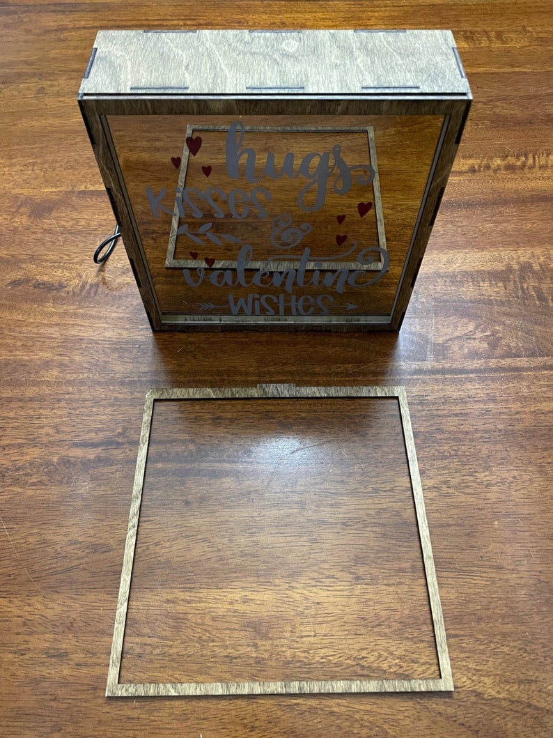 KWYADLUO Schattenbox-Rahmen 28,9x40,6cm - Mit Licht, Regalen, Für Erinnerungsstücke