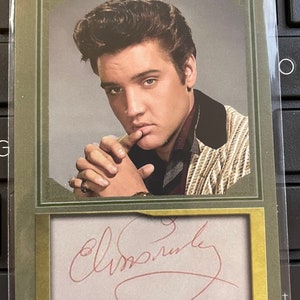 Elvis Presley Cupar Fife Facsimile Auto Edition