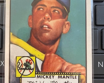 MICKEY MANTLE - 1952 Topps - RC - Standard Size Reprint