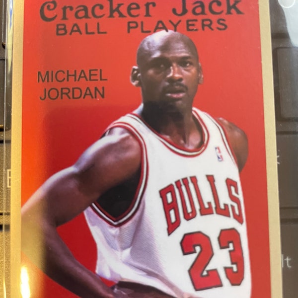 MICHAEL JORDAN 2021 Cracker Jack 2 1/4" x 3" Ball Players Card-#1