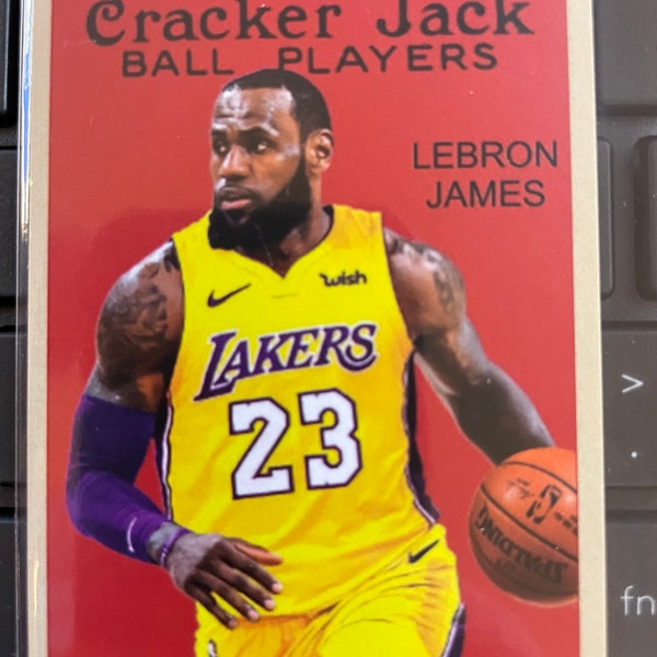 LEBRON JAMES 2021 Cracker Jack 2 1/4" x 3" Ball Players Card-#5