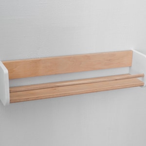 Montessori Shelf Wooden Bookshelf Kids Book Display Rack Nursery Wall Decor