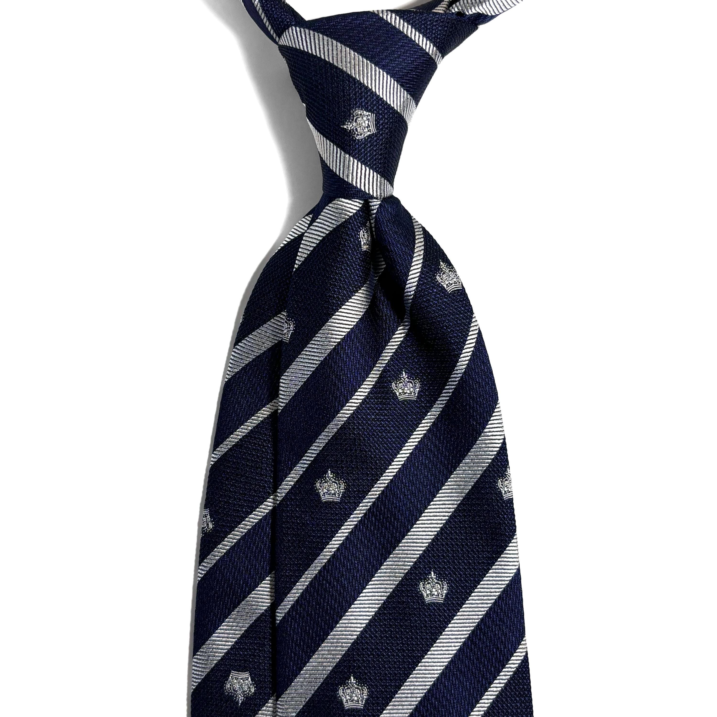 小物 HELMUT LANG Silk Narrow Regimental Tie HELMUT LANG Silk