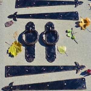 Iron Garage Door Hardware | 6 Piece Kit