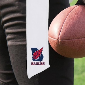 Sports streamer towel personalized for player QB towel custom streamer for team gift idea high school sports team towel for travel ball