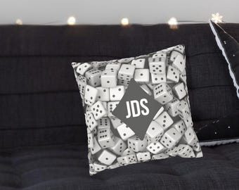 Throw pillow Boy Dorm decor Poker theme Room idea Man Cave Decorative Cushion Cover Teen Gamer accent pillow colleg apartment accessories