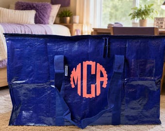 Personalized Storage Bags Dorm Essentials College Student Moving Supplies Storage Solution Closet Organization System Container Large