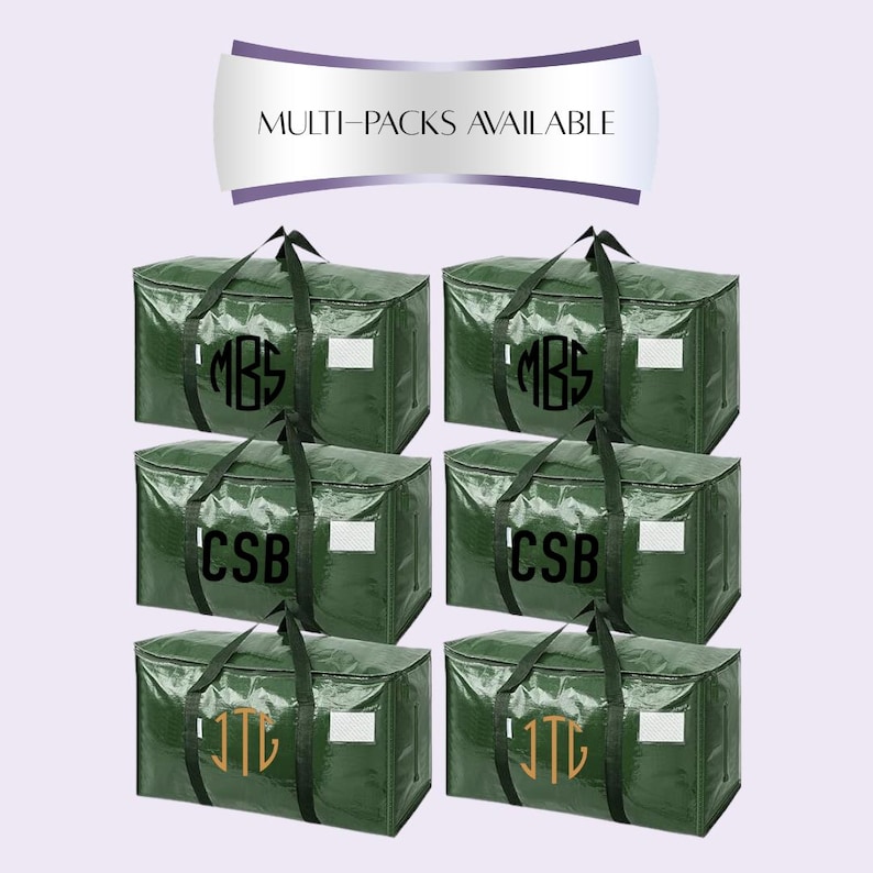 Versatile Storage System Personalized Container Options College Dorm Essential Student Moving Supplies Water Resistant Material Large Capacity Bag Foldable Space Saving Design Multiple Pack Sizes Six Color Choices Monogram Option Closet