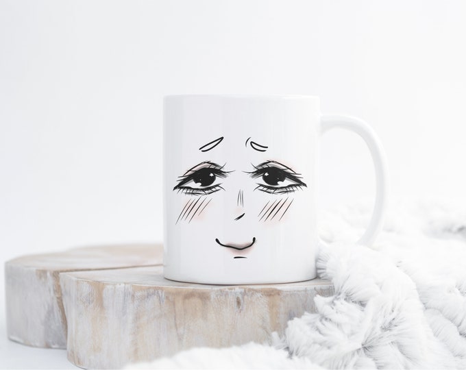 Funny Coffee Mug 11oz | Blushing | Mood Mugs |  Funny Gifts