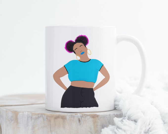 Glow Up | Black Expressions Coffee Mug 11oz | African American Gift Mugs