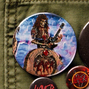 Juego de botones de heavy metal, pines de heavy metal, juego de pines, pines de música, Pantera, Sabbath, Slayer, System of a Down, botones con pinback, pines de botón