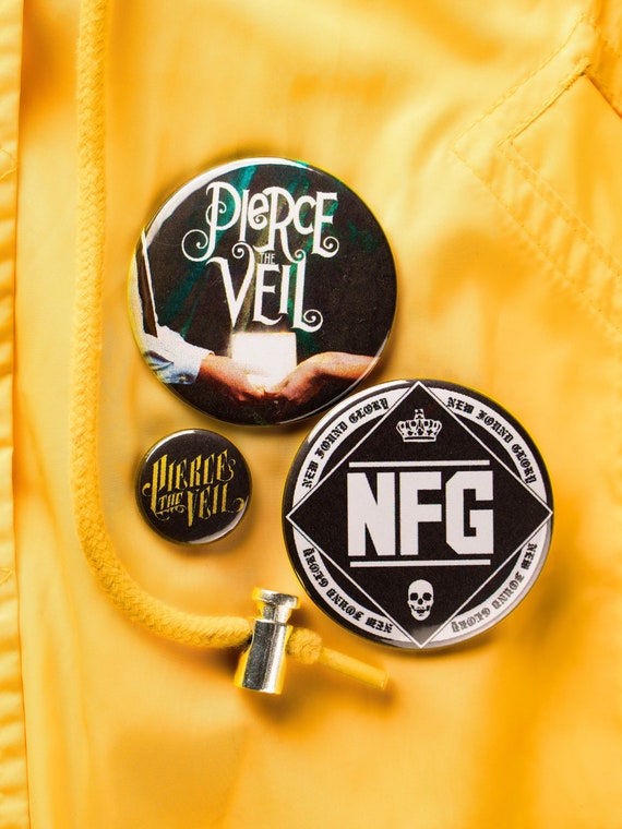 Pierce the Veil Pins, PTV Pins, Pop Punk Pins, Pop Punk Buttons, Band Pins,  Selfish Machines, Collide With the Sky, Emo Buttons, Punk Pins 