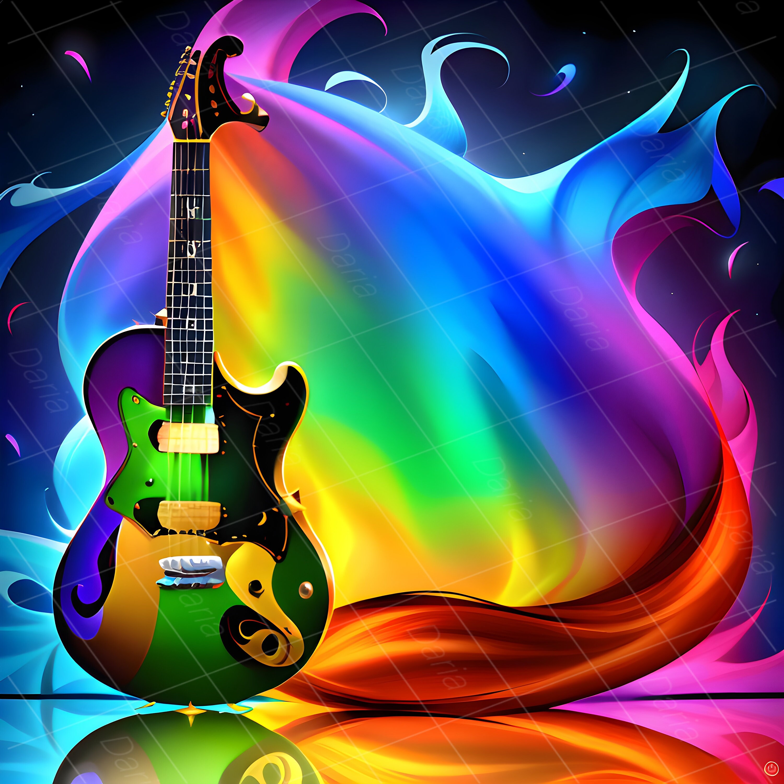 Blue guitar wallpaper by maciel_aaron - Download on ZEDGE™ | 4e4a