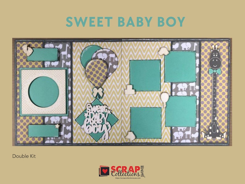 Sweet Baby Boy Scrapbook Kit - Etsy