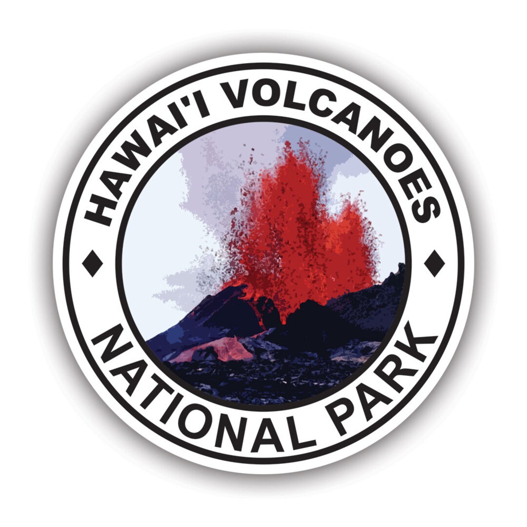 Hawai'i Volcanoes National Park Sticker - Decal - American Made - UV ...